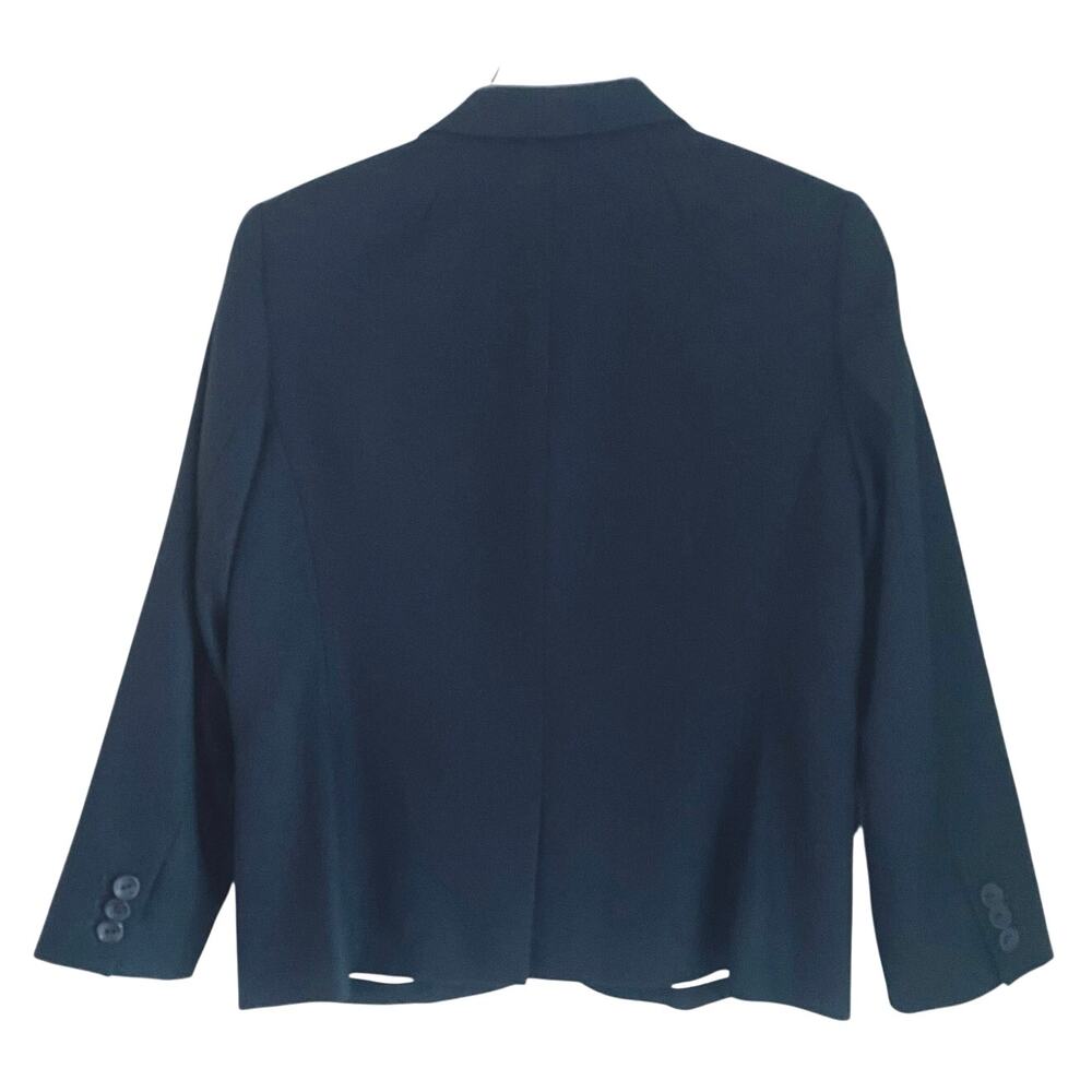 J. Crew Schoolboy Wool Blazer Jacket Navy Blue Size 12 Academia Preppy Classic - Picture 3 of 7